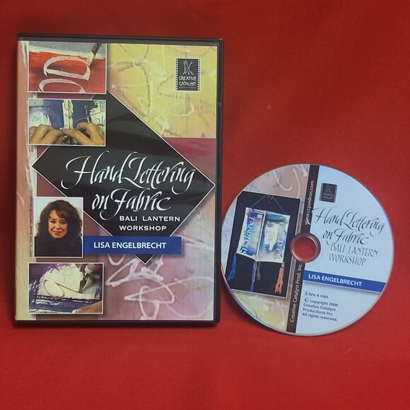 Hand Lettering on Fabric Bali Lantern Workshop Lisa Engelbrecht 2008 - Picture 6 of 6